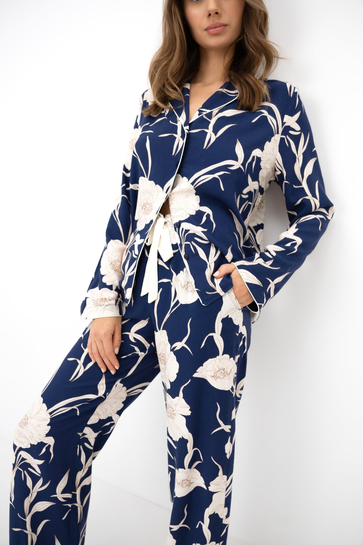 Pijama Mujer Sensis Vaya Viscosa – Azul Marino Floral