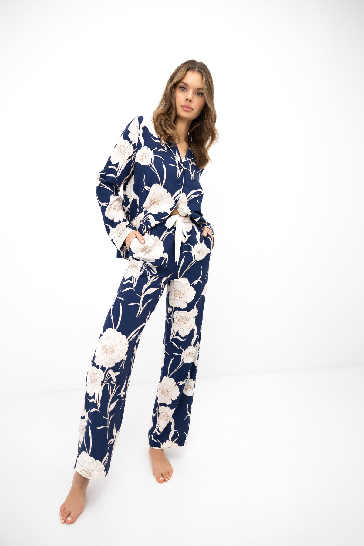 Pijama Mujer Sensis Vaya Viscosa – Azul Marino Floral