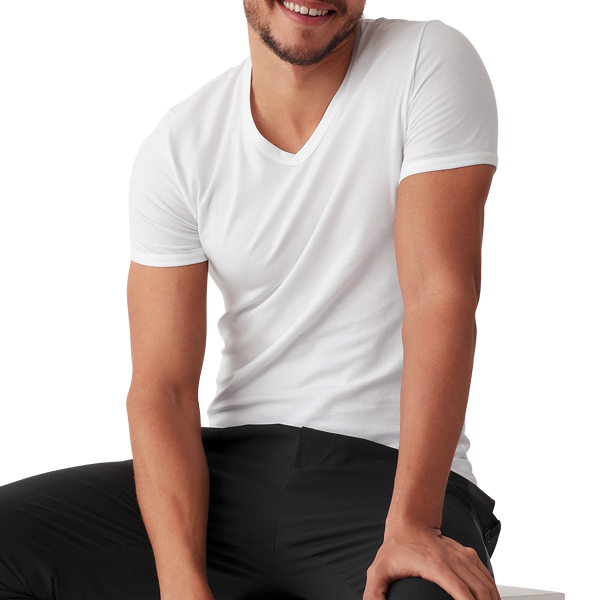 Camiseta Interior Hombre Cotonella GU033 Cuello en V