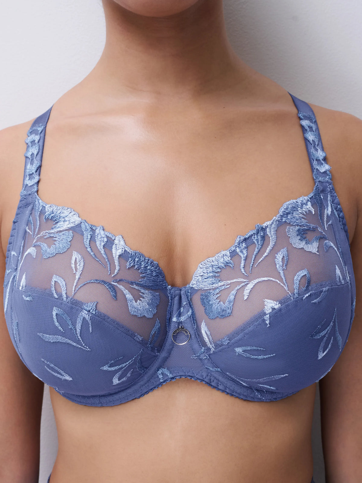 Sujetador Chantelle Majestic Blue Sea con aros - Majestic Very covering underwired bra