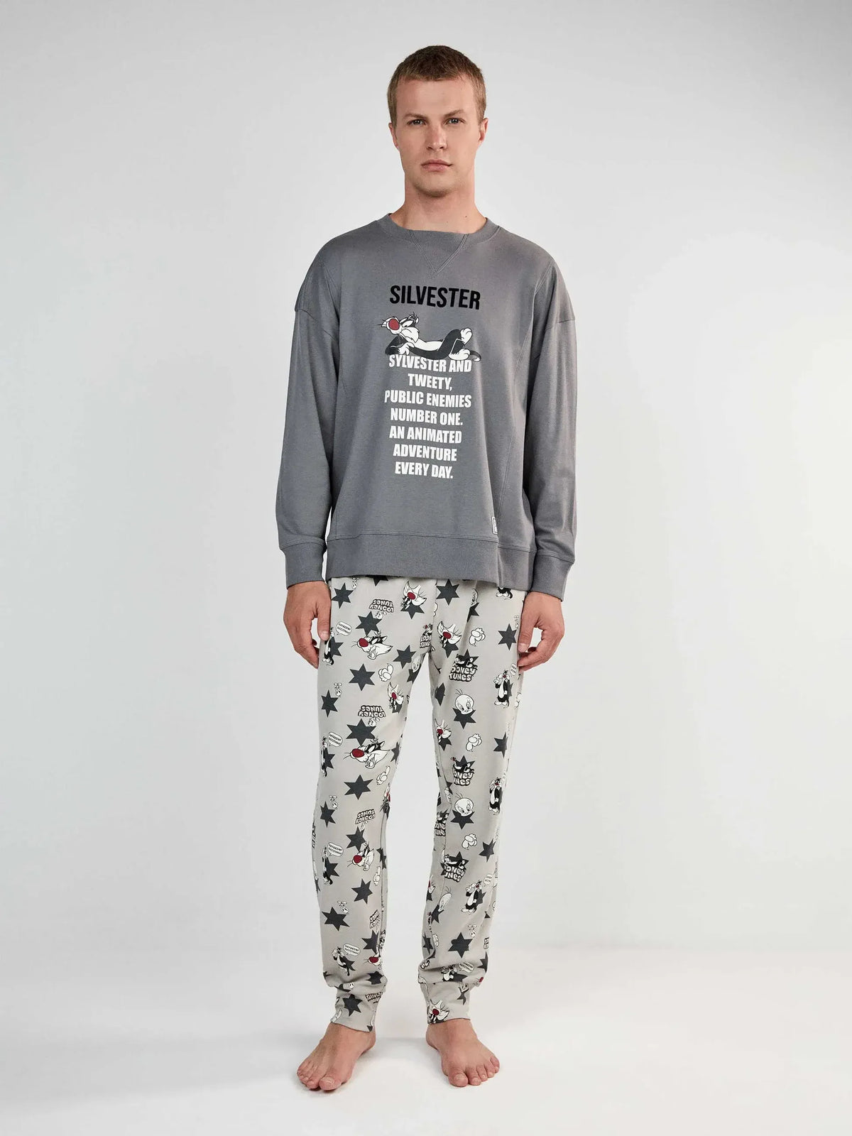 Pijama largo hombre Silvestre Looney Tunes – Gisela